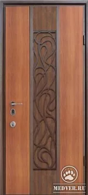 Декоративная входная дверь с ковкой-53